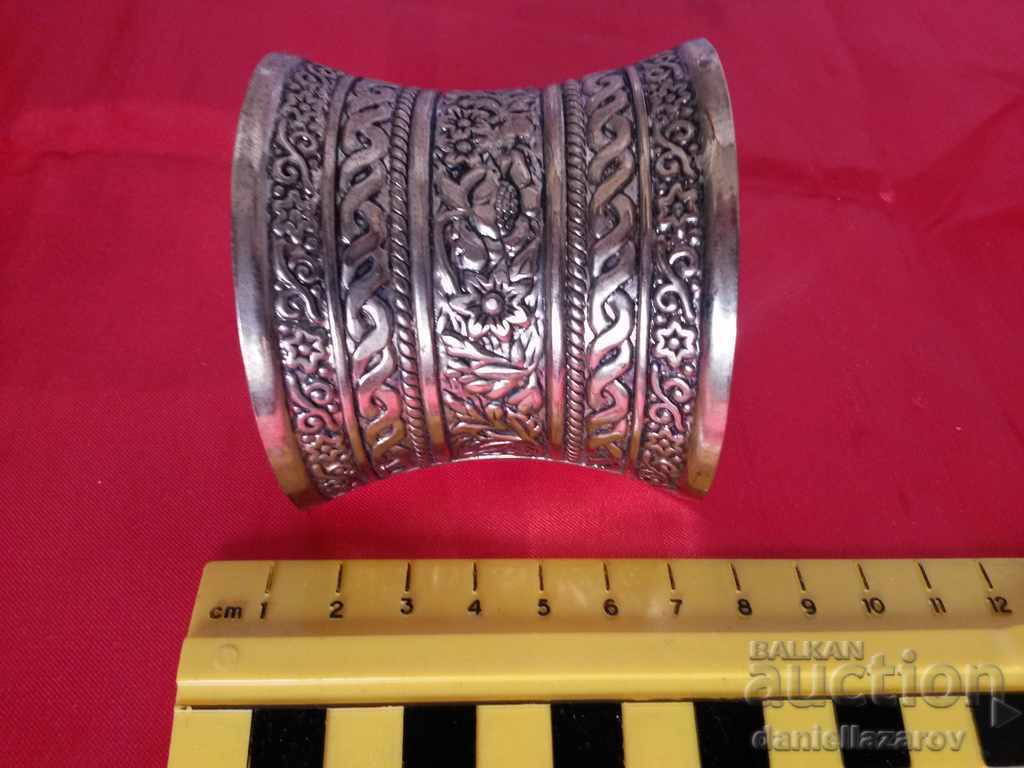 Delivery of Old Beautiful Ethno Bronze Bracelet With Gilding Delivery of Old Beautiful Ethno Bronze Bracelet With Gilding