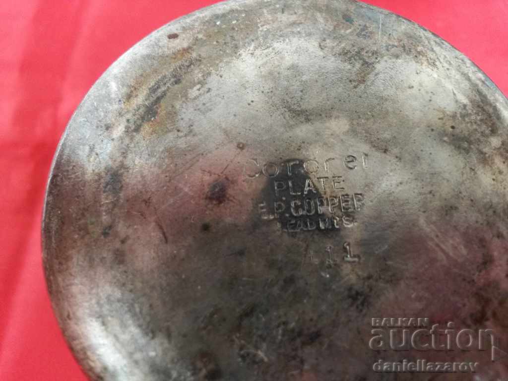 Auction Ancient Plated Set Plate and Cup Auction Ancient Plated Set Plate and Cup