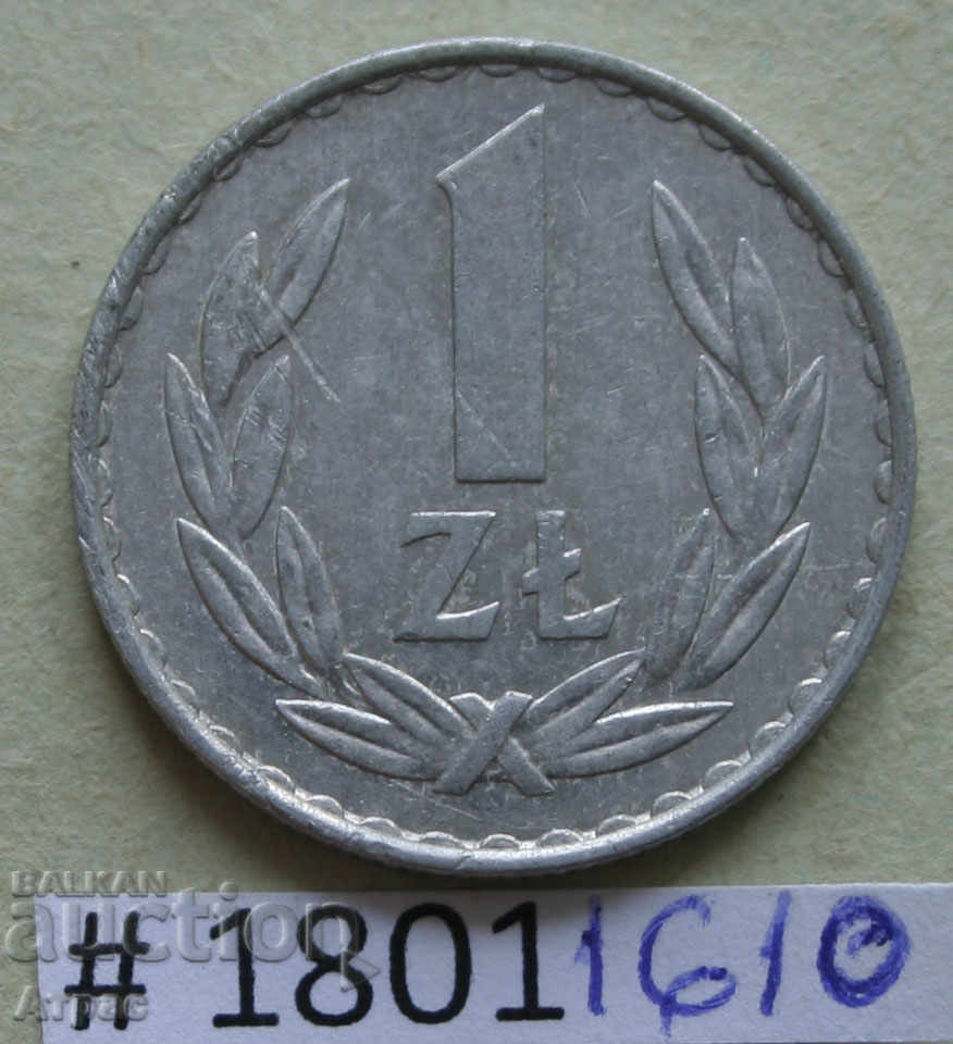 1 zloty 1977 Poland
