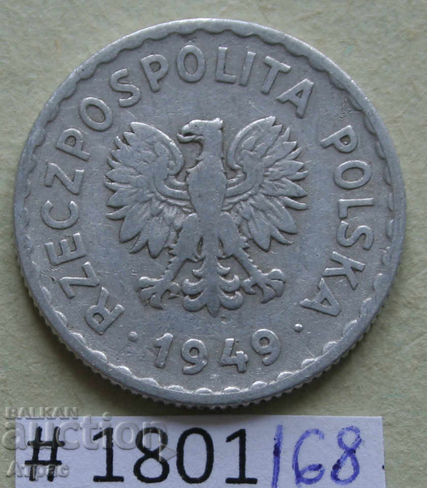 1 zlot 1949 Polonia cu preț € 0.36 | 0.70 BGN