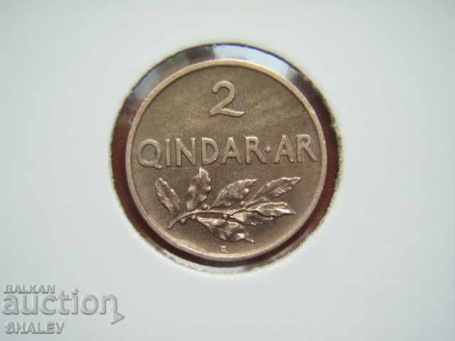 Livrarea 2 Qindar Ar 1935 Albania - AU