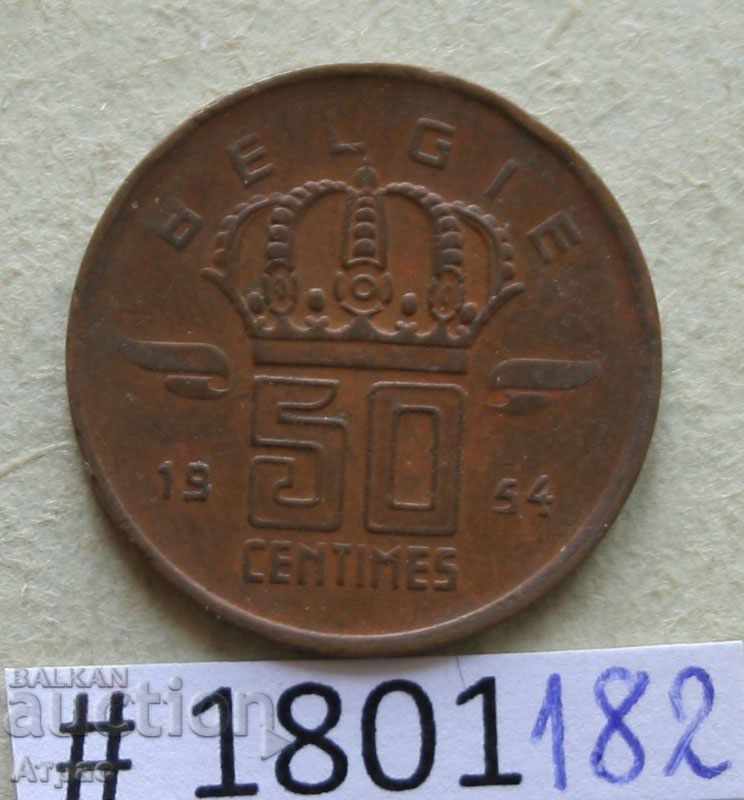 50 сантима 1954 Белгия -холандска легенда