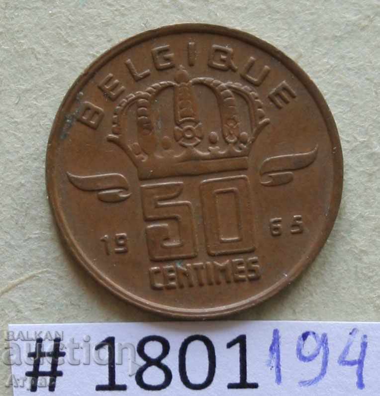 50 сантима 1965 Белгия -френска легенда
