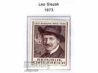 1973. Austria. Leo Slezak, cântăreață de operă și cinematograf.