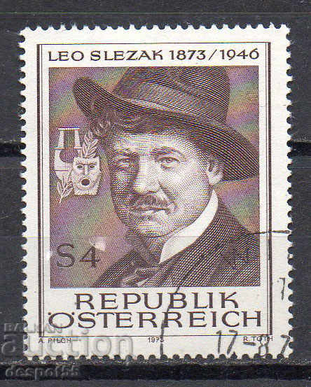 1973. Austria. Leo Slezak, cântăreață de operă și cinematograf.
