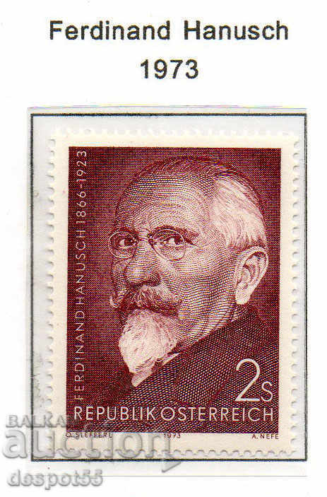 1973. Австрия. Фердинанд Хануш - политик, социалист.
