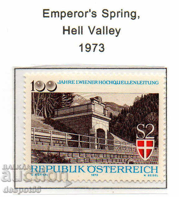 1973. Αυστρία. 100 χρόνια υδραγωγείο για το γλυκό νερό στη Βιέννη.