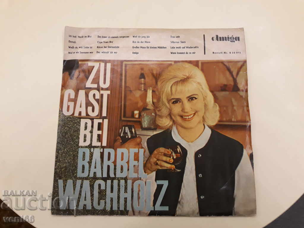 Грамофонна плоча - Zu Gast bei Barbel Wachholz - DDR