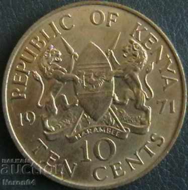 10 cenți 1971, Kenya