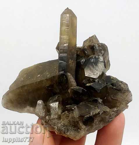 natural smoky quartz druza - 5 natural smoky quartz druza - 5