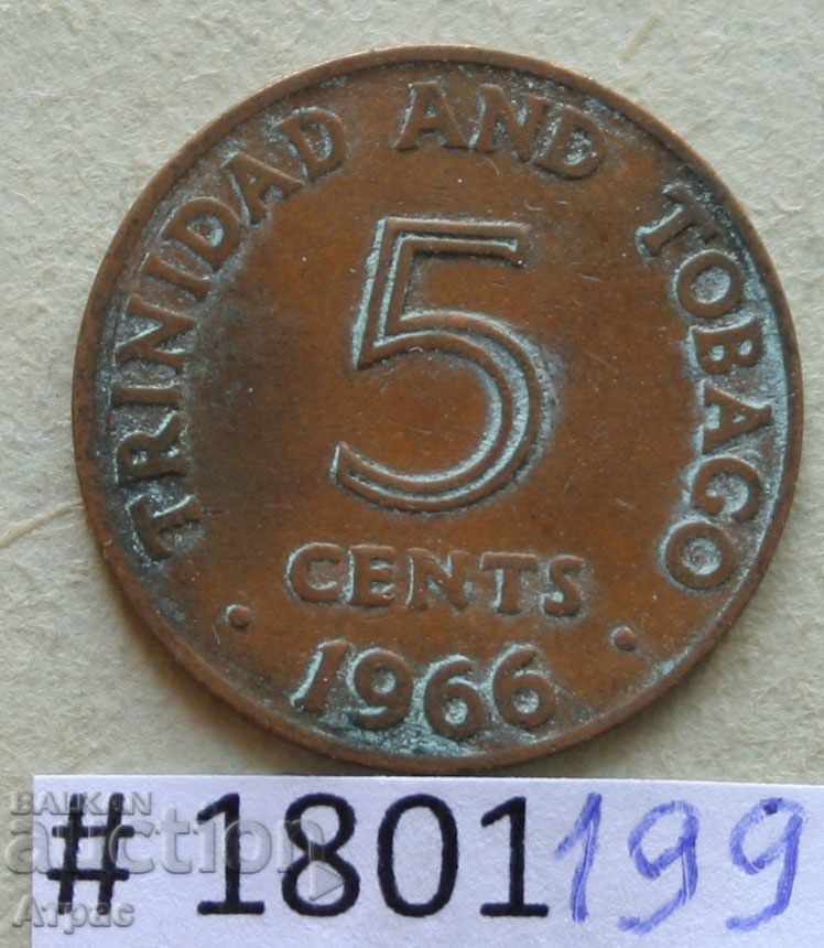 5 cents 1966 Trinidad and Tobago