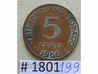 5 цента 1966 Тринидат и Тобаго