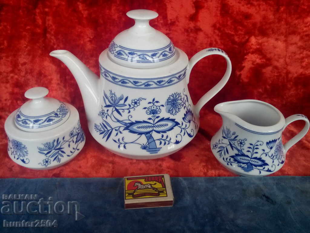 Bohemia 4-piece tea/coffee set, Czechoslovakia. Vintage