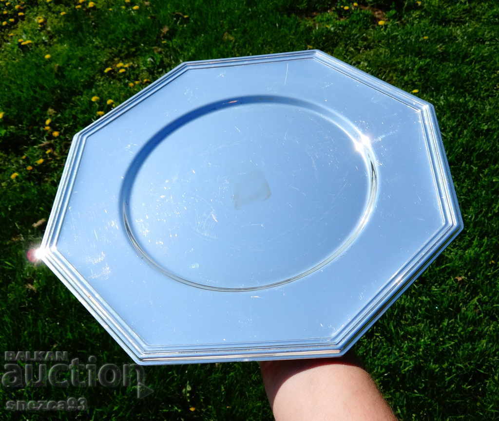 Silver-plated bronze platter, WMF tray, 34 cm - 6 Silver-plated bronze platter, WMF tray, 34 cm - 6