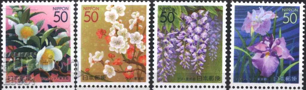 Чисти марки Флора Цветя 2003 от Япония