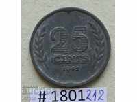 25 cents 1941 Netherlands
