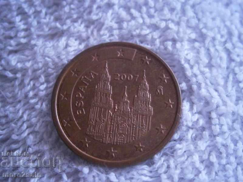 EURO 5 PRICE SPAIN 2007 COIN with price 0.30 BGN | € 0.15 EURO 5 PRICE SPAIN 2007 COIN with price 0.30 BGN | € 0.15