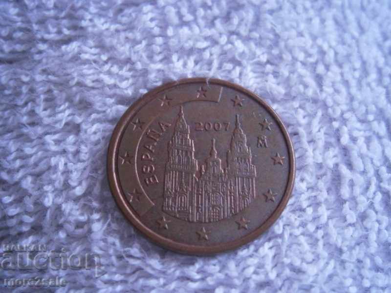 EURO 5 PRICE SPAIN 2007 COIN with price 0.30 BGN | € 0.15 EURO 5 PRICE SPAIN 2007 COIN with price 0.30 BGN | € 0.15