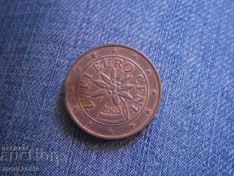 2 EURO AUSTRIA - 2003 CURRENCY with price 0.20 BGN | € 0.10 2 EURO AUSTRIA - 2003 CURRENCY with price 0.20 BGN | € 0.10