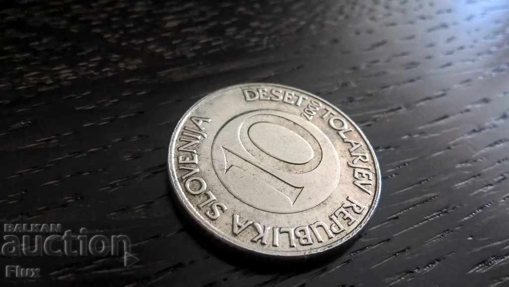 Mонета - Словения - 10 толара | 2000г.