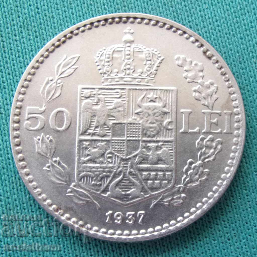 Livrarea Romania 50 Lei 1937 PROOF UNC Rare