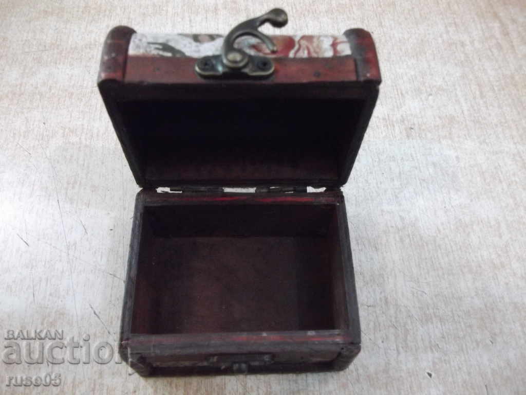 Wooden box with appliqués with price 10.00 BGN | € 5.11 Wooden box with appliqués with price 10.00 BGN | € 5.11