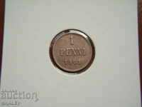 1 Penni 1901 Finlanda (1 penny Finlanda) - XF