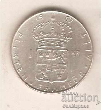 + Suedia 1 krona 1967
