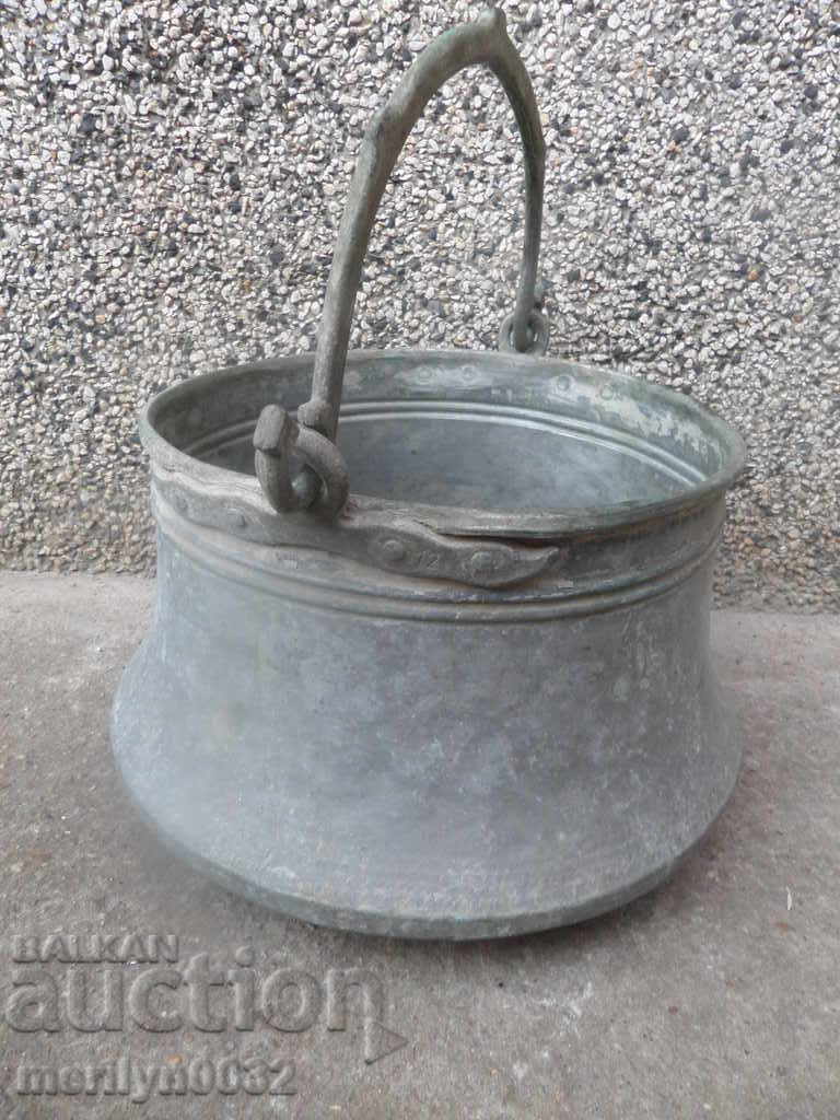 menets cositorit, cazan, cupru, oală de cupru