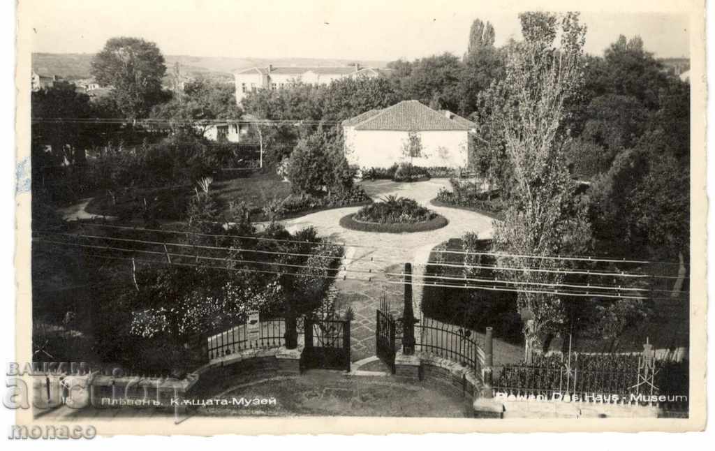 Old postcard - Pleven, House - museum