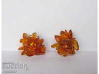 old amber earrings earrings on clip with natural amber