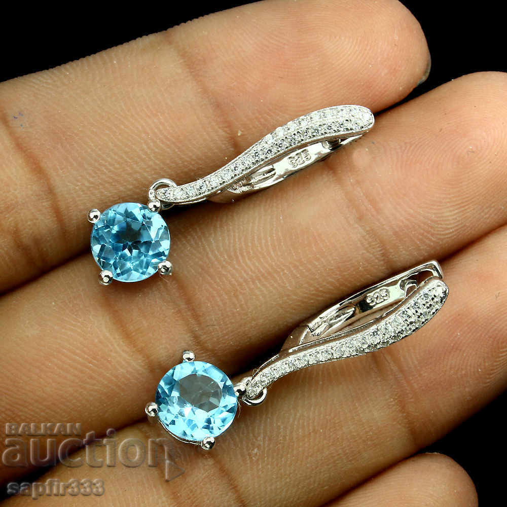 ELEGANT SILVER BATHS WITH NATURAL BLUE SONGS AND TSIRCONS with price 167.00 BGN | € 85.39 ELEGANT SILVER BATHS WITH NATURAL BLUE SONGS AND TSIRCONS with price 167.00 BGN | € 85.39