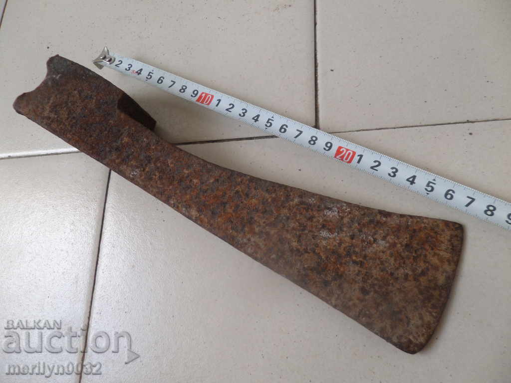 An old 170-year-old ax-wrought iron toothed tool - 7 An old 170-year-old ax-wrought iron toothed tool - 7
