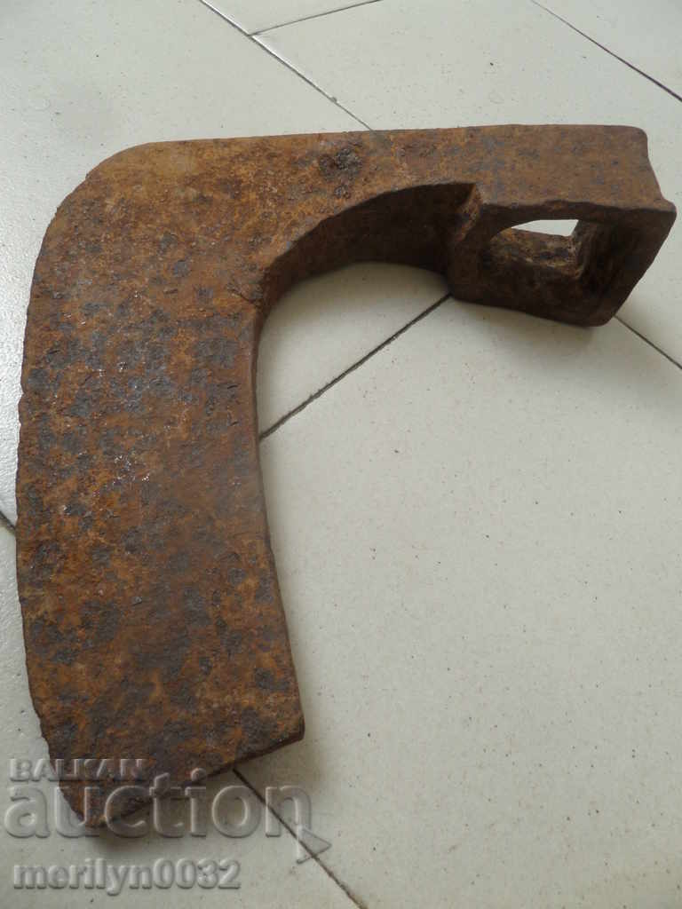 Old ax tool wrought iron pole with price 47.00 BGN | € 24.03