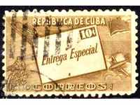 Клеймована марка Поща Транспорт  1945  от Куба