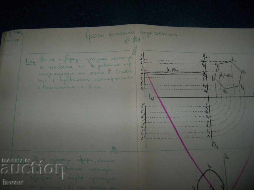Auction  Domestic geometry from 1940 onwards.
