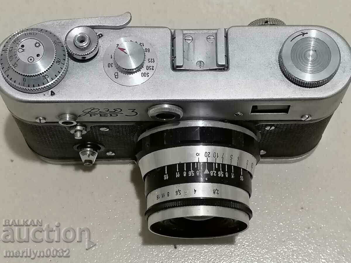 Auction Soc. camera, camera "FED-3" USSR Works Auction Soc. camera, camera "FED-3" USSR Works