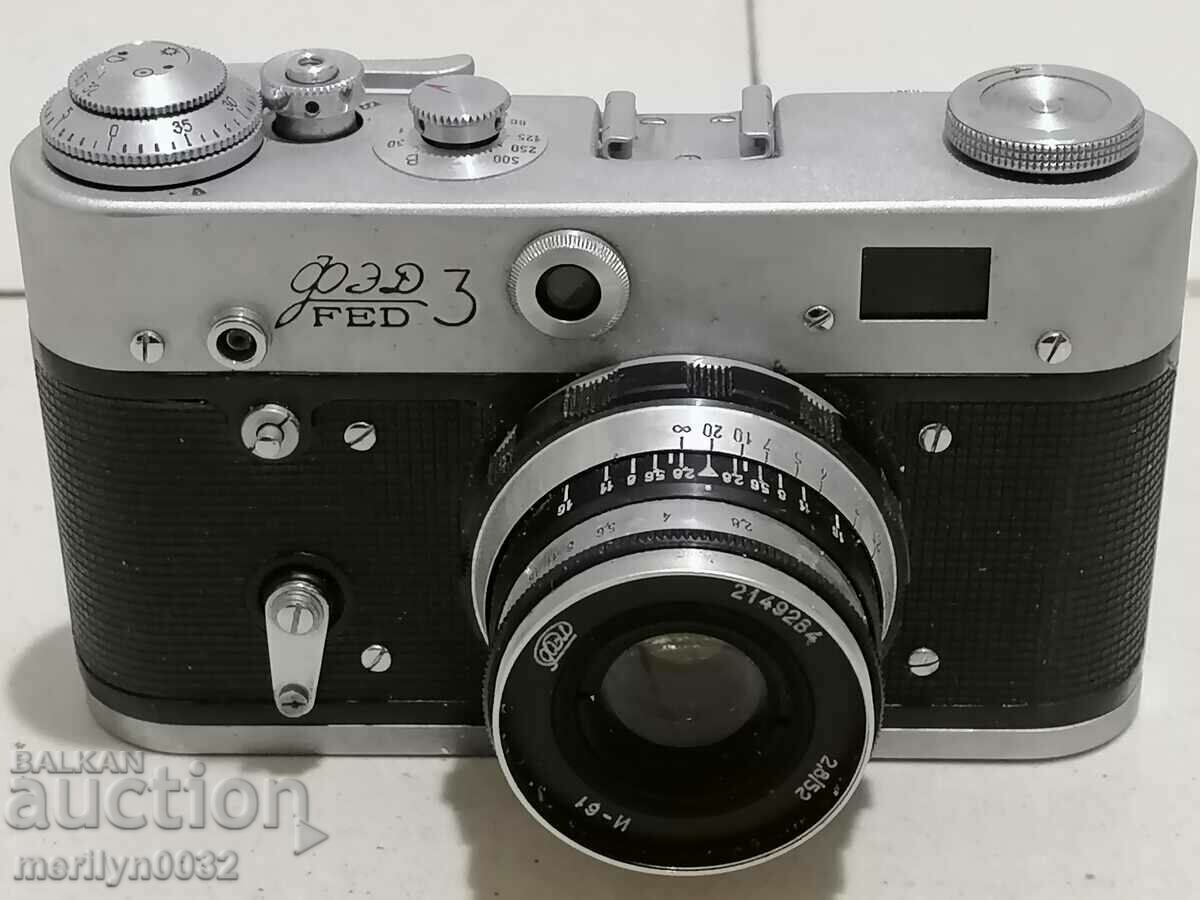Soc. aparat de fotografiat, aparat de fotografiat "FED-3" URSS Lucrări
