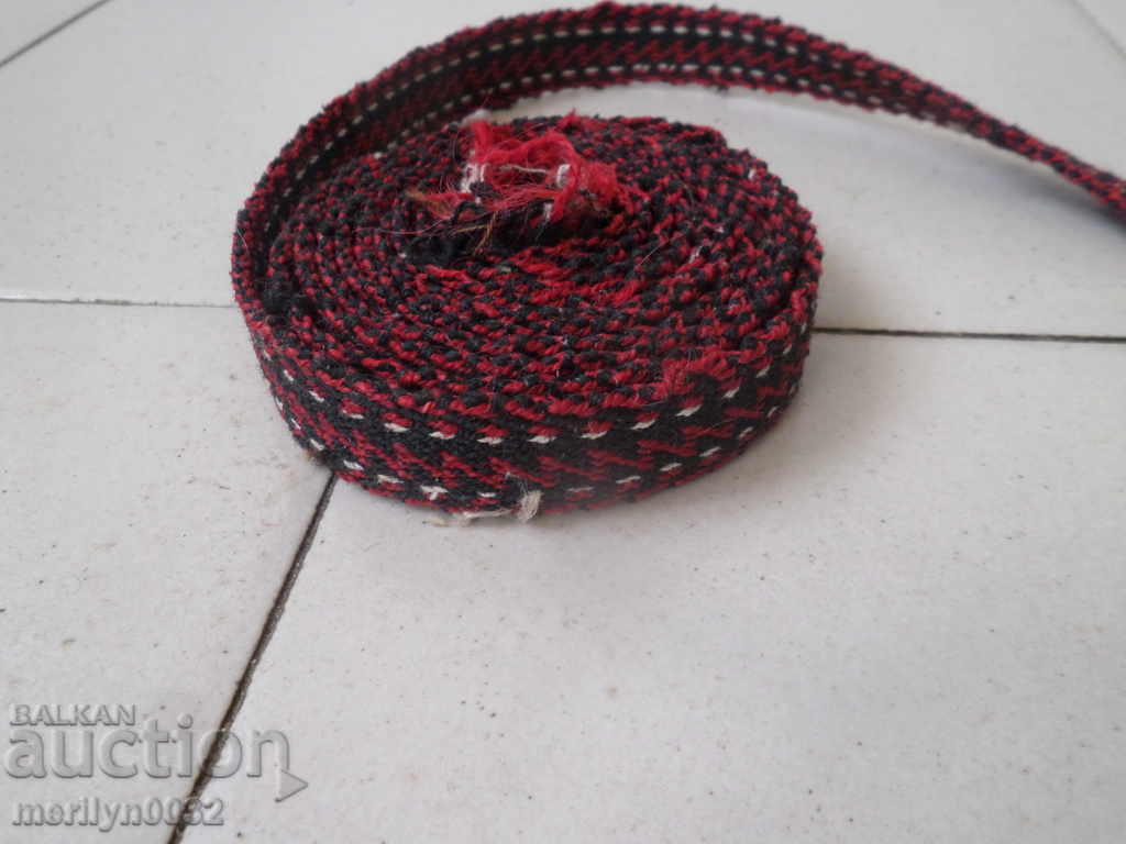 An old hand-knotted belt, belt, belt costume - 6 An old hand-knotted belt, belt, belt costume - 6