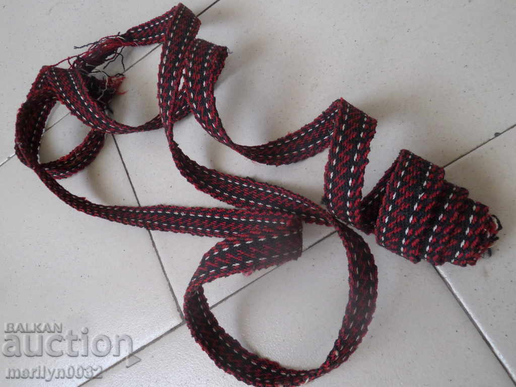 An old hand-knotted belt, belt, belt costume - 7 An old hand-knotted belt, belt, belt costume - 7