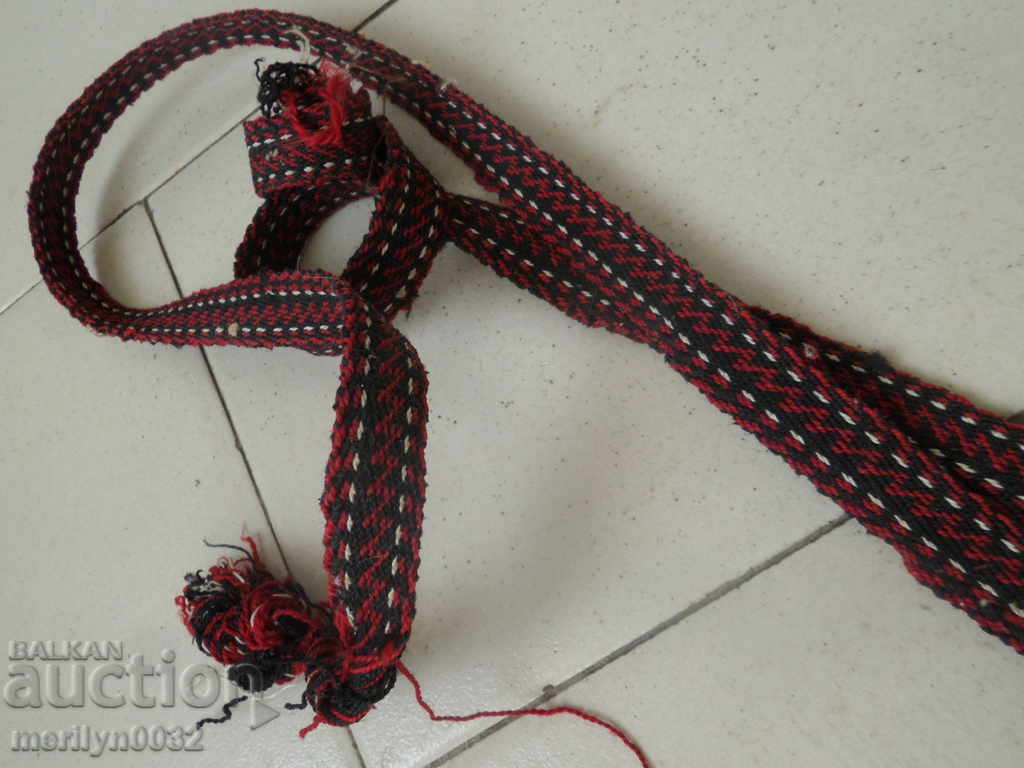 An old hand-knotted belt, belt, belt costume