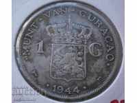 Curacao - The Netherlands 1 Gulden 1944 Rare Coin