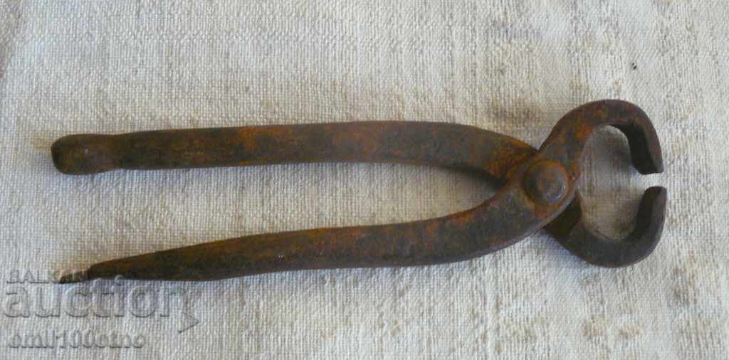 Old hand forged pliers