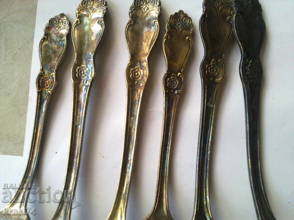 Auction Gold-plated forks and spoons Auction Gold-plated forks and spoons
