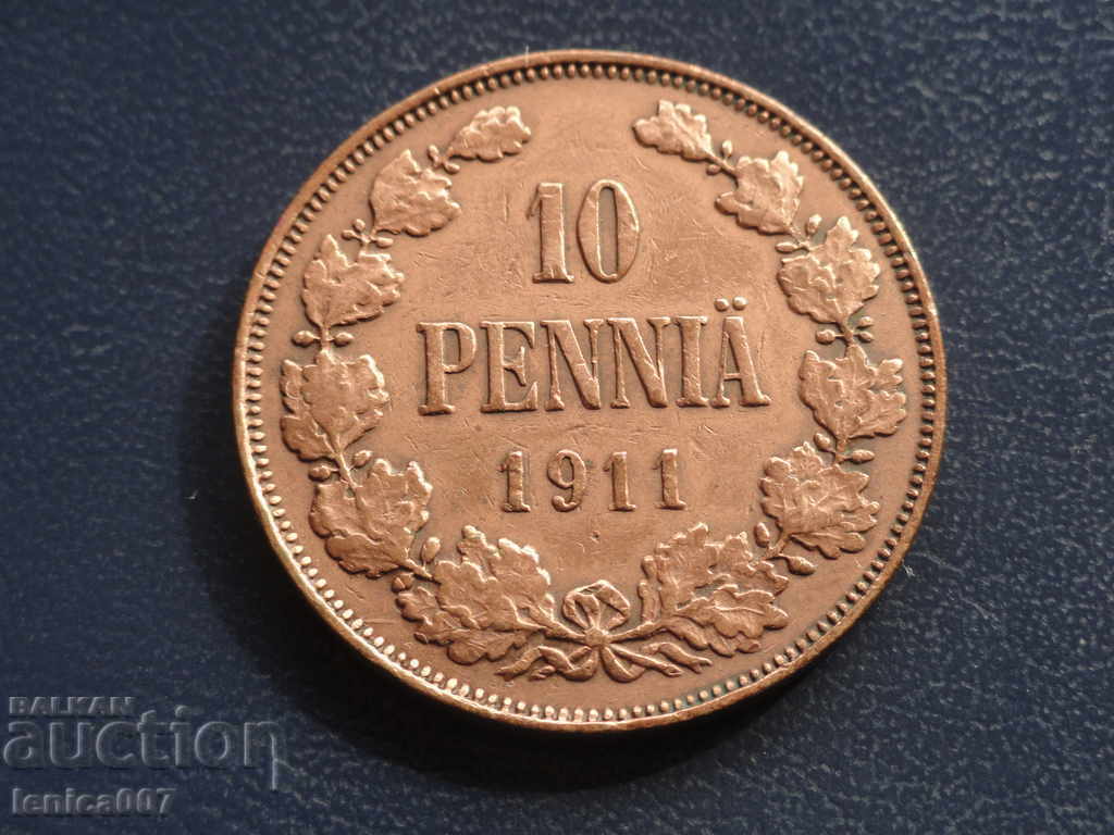 Russia (Finland) 1911 - 10 pennies