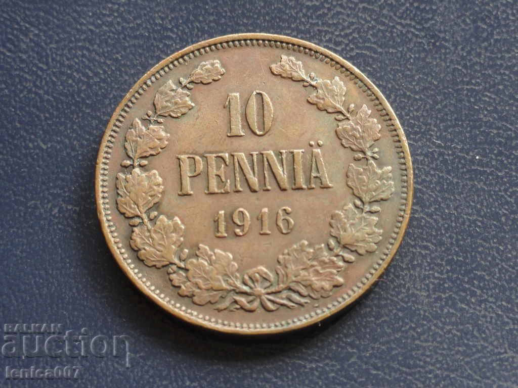Ρωσία (Φινλανδία) 1916 - 10 πέννι - 5 Ρωσία (Φινλανδία) 1916 - 10 πέννι - 5