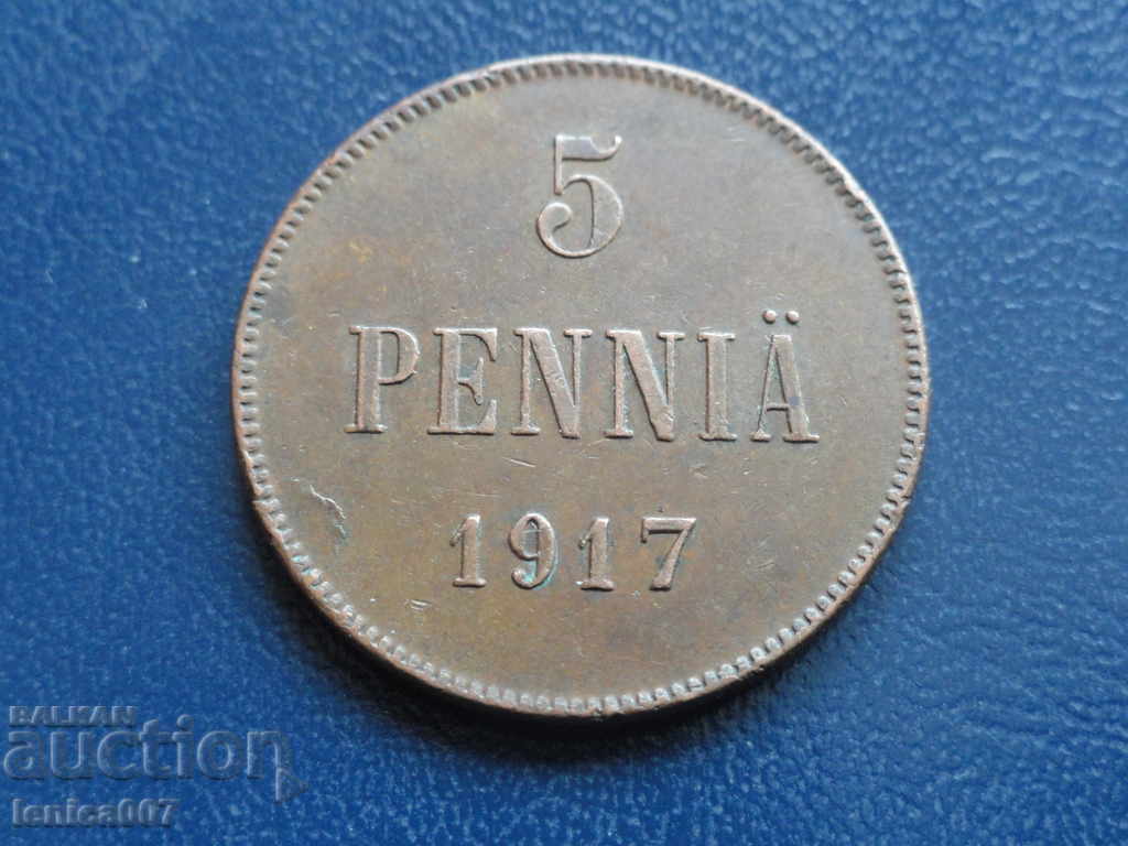 Auction Russia (Finland) 1917 - 5 pennies Auction Russia (Finland) 1917 - 5 pennies