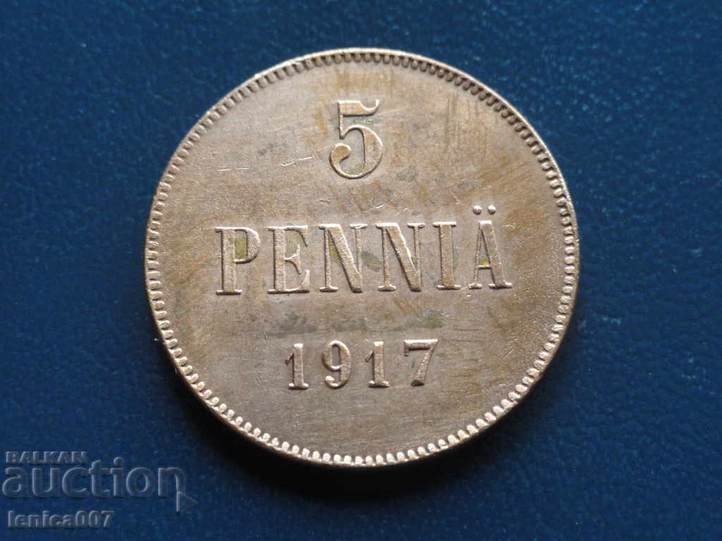 Аукцион Русия (Финландия) 1917г. - 5 пення (1) Аукцион Русия (Финландия) 1917г. - 5 пення (1)