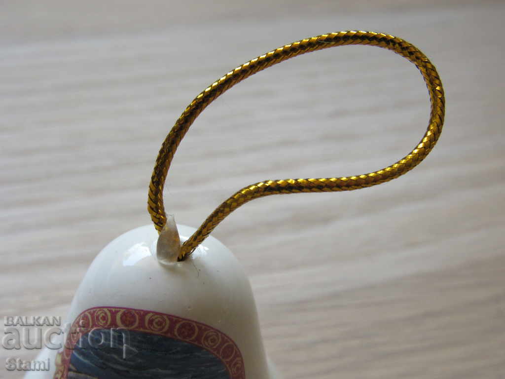 Auction Porcelain bell-souvenir from Ulan Ude-Russia Auction Porcelain bell-souvenir from Ulan Ude-Russia