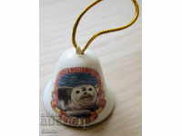 Porcelain bell-souvenir from Ulan Ude-Russia
